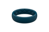 Satin Dark Ocean Thin Ring