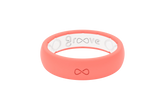Solid Coral Thin Ring