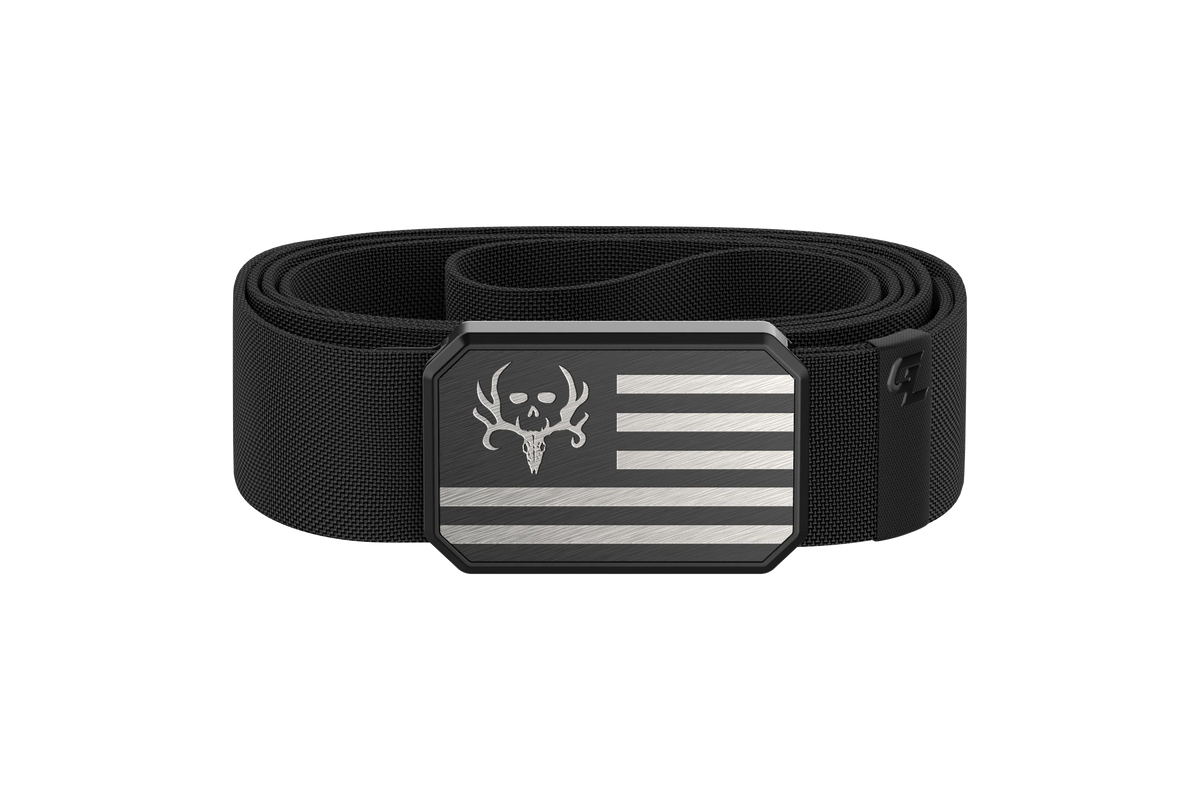 Bone Collector Patriot Black/Black Groove Belt™