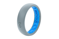 Solid Storm Grey Thin Ring