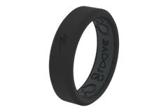 Zeus Midnight Black Thin Ring